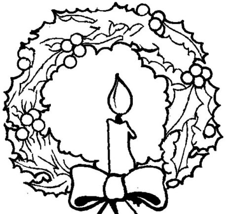 Christmas Wreath Coloring Pages - Part 4